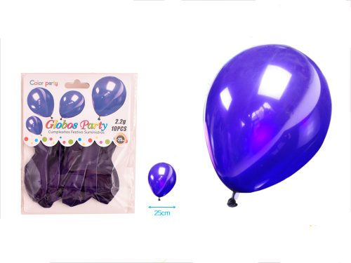 BALLON INDIGO 25CM 10ST