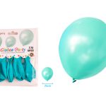 BALLON TURQUOISE 30CM 10ST