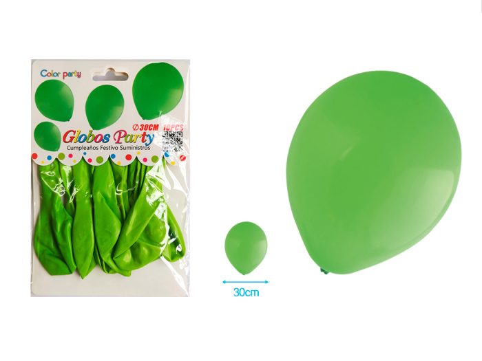 BALLON APPELGROEN 30CM 10ST