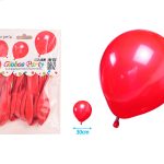 BALLON ROOD 30CM 10ST