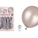 BALLON ZILVER 30CM 10ST