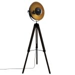 Design staande lamp 3-poot “Lahti” zwart H156.50cm Staande lamp 3-poot 156,5cm LAHTI