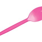 Dessertlepel roze 12,5 cm PS 15st