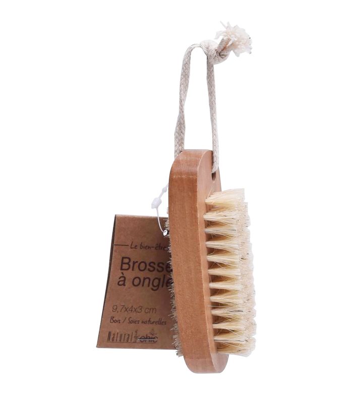 Houten dubbelzijdig nagelborstel HOUTEN NAIL BRUSH - NATURAL