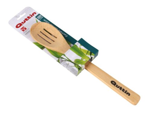 Keuken bamboe pollepel 30cm spatel lepel keukengerei kookgerei BAMBU SPOON 30CM "QUTTIN"