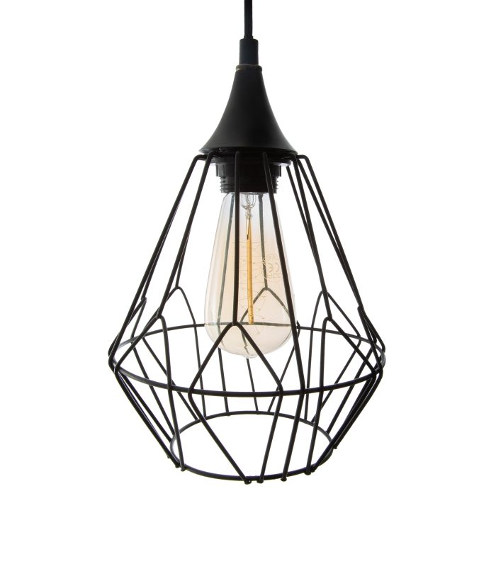 Hanglamp zwart metaal 3st KAORE