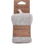 Tweezijdig badspons bamboe-katoen taupe/crème BADSPONS BAMBOO/COTTON SMALL SIZE - CREAM/TAUPE