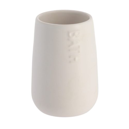 Badkamerbeker dolomiet wit 450ml ROUND DOLOMIT TUMBLER BATH- WHITE