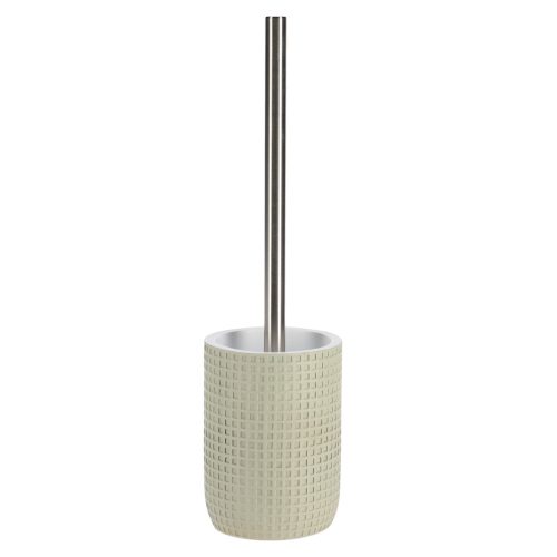 POLYRESIN TOILET BRUSH SQUARE DESIGN- SAGE GREEN