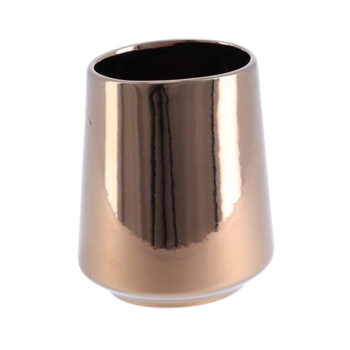 Badkamerbeker porselein brons-effect 305ml PORCELAIN TUMBLER - BRONZE EFFECT