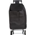 Boodschappentrolley zwart 30L boodschappentas shoppingtrolley donker shoppingtas boodschappenwagen