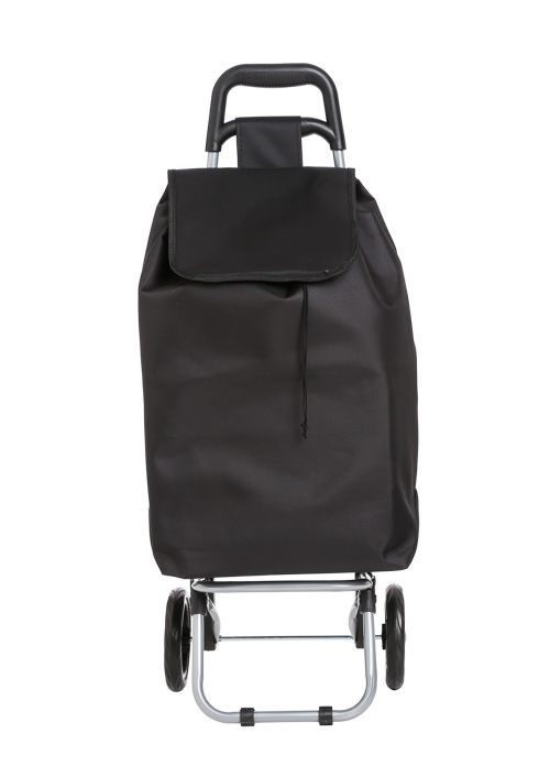 Boodschappentrolley zwart 30L boodschappentas shoppingtrolley donker shoppingtas boodschappenwagen