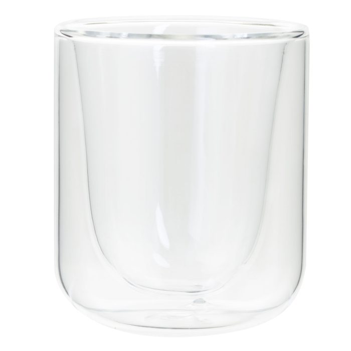 Dubbelwandig glas 80ml GLASS DOUBLE WALL CUP CLEA 8CL