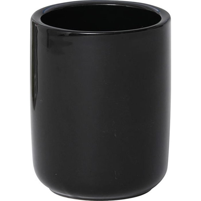 ROUND DOLOMITE TUMBLER - BLACK