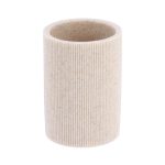 POLYRESIN TUMBLER WITH STRIPES - NATURAL