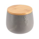 COTTON POT dolomite BAMBOO COVER GRIJS/BAMBOE