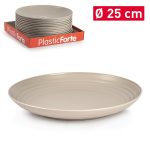 Bord CLASSIC Ø 25cm TAUPE