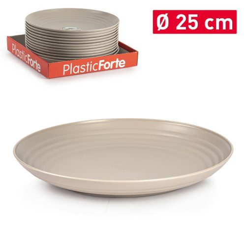 Bord CLASSIC Ø 25cm TAUPE