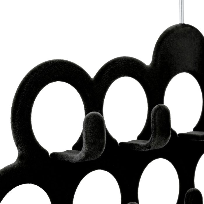 VELVET BELT HANGER BLACK