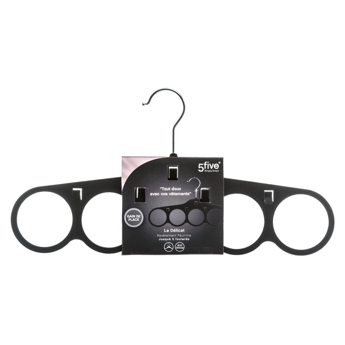 VELVET SCARF HANGER BLACK