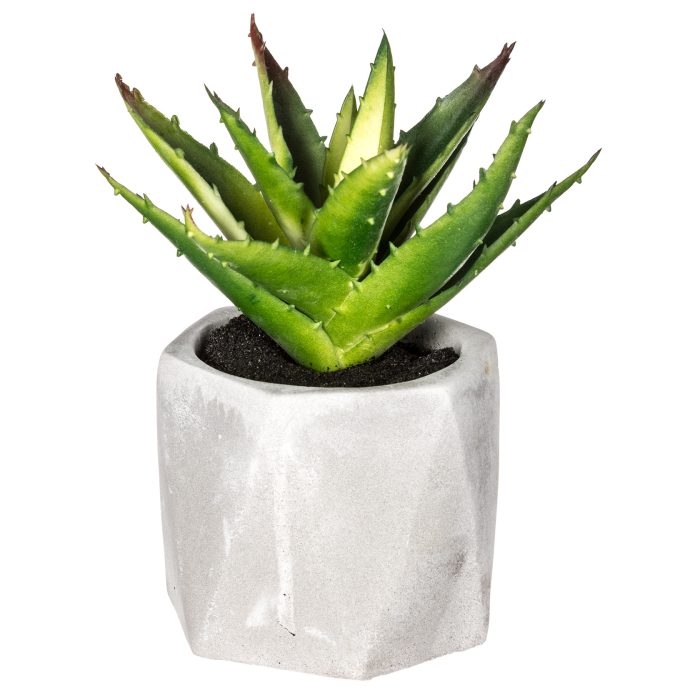 Kunstplant met pot 7x14cm