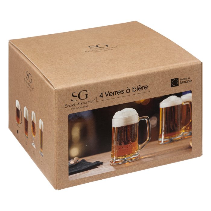 Bierglas MET HANDVAT 4st 32cl