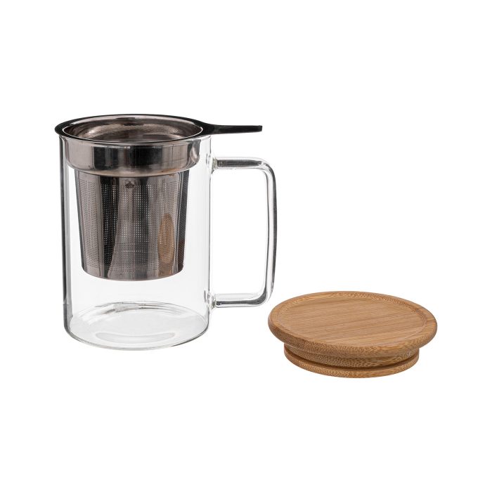 Theeglas met filter/infuser MIA 45cl