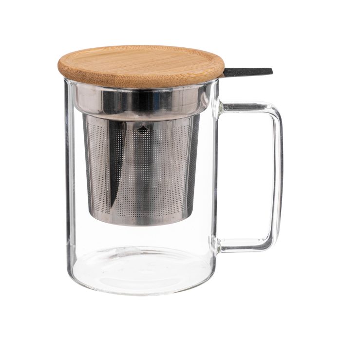 Theeglas met filter/infuser MIA 45cl