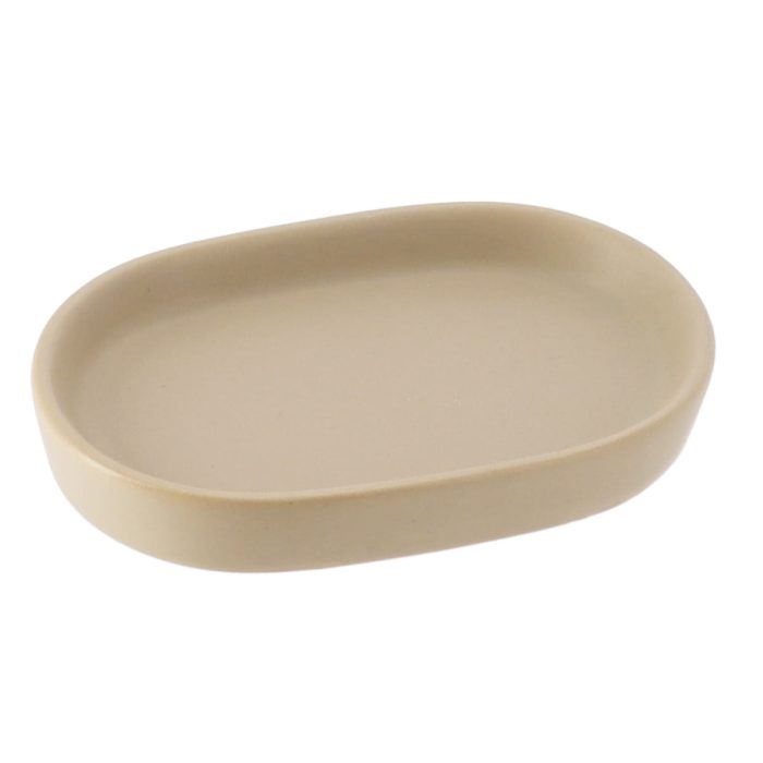 STONEWARE ZEEPDISH-TAUPE