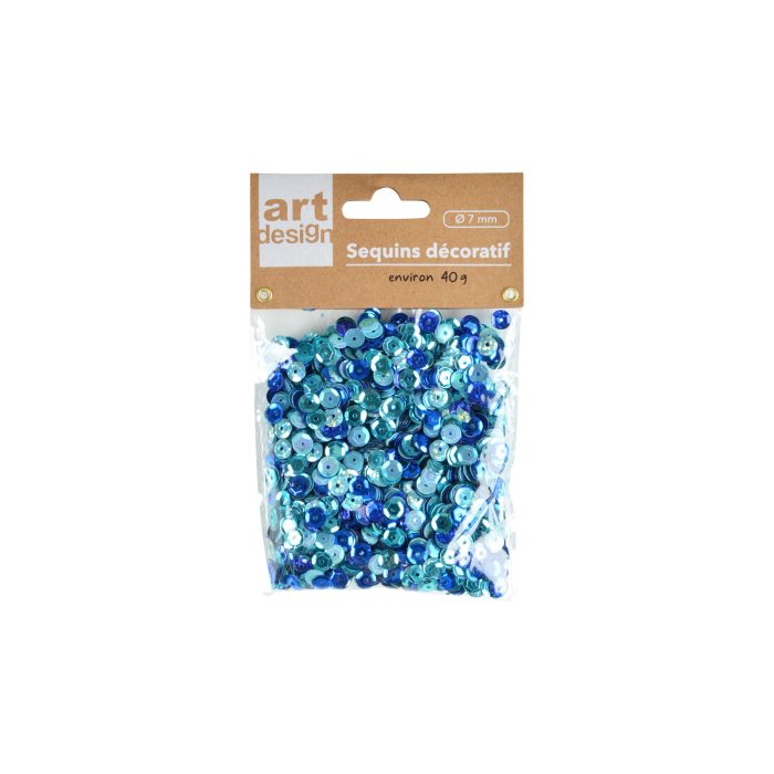 Pailletten Blauw glitter mix 40g