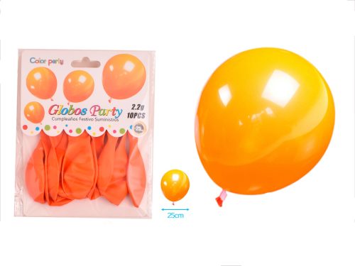 Ballonnen oranje 25cm 10 stuks