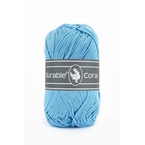 Durable breigaren katoen Coral Hemelblauw 50g