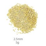 Kralen goud 2,5mm c.a.850st