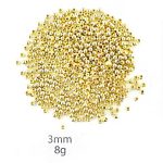 Kralen goud 3mm c.a.690st