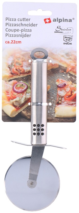 Pizzasnijder rvs 22cm