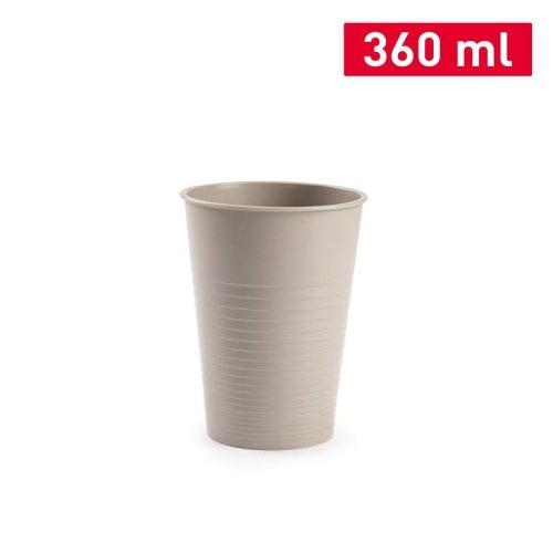 Waterbeker kunststof taupe 360ml